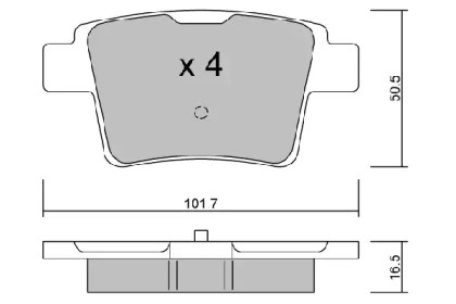 Комплект тормозных колодок AISIN BPFO-2006